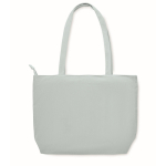 Grand sac en velours côtelé avec fermeture éclair 220 g/m² couleur bleu ciel septième vue