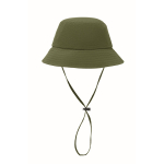 Chapeau bob pliable en nylon imperméable UPF50+ couleur vert militaire