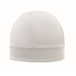 Bonnet de sport en polyester respirant et léger couleur blanc
