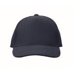 Casquette en velours côtelé 5 panneaux avec fermeture réglable 220 g/m² couleur bleu quatrième vue