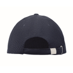 Casquette en velours côtelé 5 panneaux avec fermeture réglable 220 g/m² couleur bleu cinquième vue