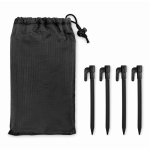 Tapis de plage léger en polyester 200x210cm couleur noir deuxième vue