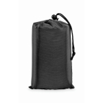 Tapis de plage léger en polyester 200x210cm couleur noir troisième vue