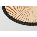 Éventail en bois type Schima Superba avec 34 tiges couleur noir cinquième vue photographique