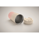 Gobelet en acier inoxydable anti-fuite avec couvercle 350 ml couleur rose troisième vue photographique