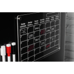 Planificateur magnétique mensuel en acrylique magnétique A4 couleur transparent vue photographique