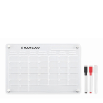 Planificateur magnétique mensuel en acrylique magnétique A4 couleur transparent vue avec zone d'impression