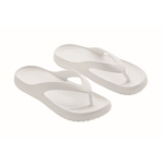Tongs de plage en plastique personnalisables couleur blanc