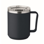 Gobelet à double paroi avec couvercle coulissant transparent 400 ml