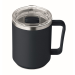 Gobelet à double paroi avec couvercle coulissant transparent 400 ml deuxième vue