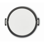 Lunch box ronde à deux étages de 250/700 ml avec poignées couleur blanc neuvième vue