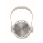 Bouteille en acier inoxydable avec finition caoutchouc 500ml couleur blanc huitième vue