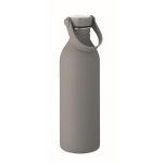 Bouteille en acier inoxydable avec finition caoutchouc 500ml couleur gris foncé