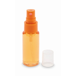 Vaporisateur corporel avec pompe et capuchon 30 ml couleur orange transparent deuxième vue