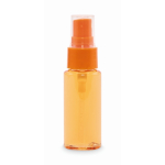 Vaporisateur corporel avec pompe et capuchon 30 ml couleur orange transparent troisième vue