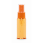 Vaporisateur corporel avec pompe et capuchon 30 ml couleur orange transparent quatrième vue