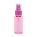 Vaporisateur corporel avec pompe et capuchon 30 ml couleur rose transparent