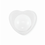 Baume à lèvres végan en boîte en forme de cœur FPS10 vanille couleur blanc quatrième vue