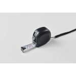 Mètre ruban en plastique recyclé avec ruban en acier 5M couleur noir troisième vue photographique