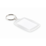 Porte-clés en acrylique classique avec insert en papier couleur couleur transparent deuxième vue