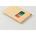 Set de dessin pour enfants avec papier kraft et 12 crayons de couleur couleur beige cinquième vue photographique