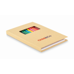 Set de dessin pour enfants avec papier kraft et 12 crayons de couleur couleur beige vue principale