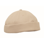 Casquette style docker en coton avec maille et boucle 260 g/m² couleur beige