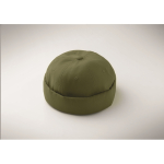Casquette style docker en coton avec maille et boucle 260 g/m² couleur vert militaire deuxième vue photographique