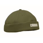 Casquette style docker en coton avec maille et boucle 260 g/m² couleur vert militaire vue principale