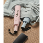 Parapluie pliable automatique en pongée RPET 190T Ø107 couleur rose vue d'ambiance principale