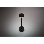 Lampe de table en aluminium avec 24 LED tactile couleur noir troisième vue photographique