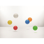 Balle en caoutchouc à rebond élevé pour cadeaux d'entreprise couleur rouge troisième vue photographique