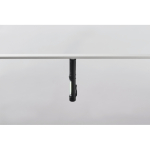 Lampe de travail LED avec base magnétique et clip couleur noir