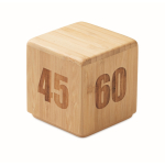 Minuteur en bambou avec compte à rebours numérique couleur bois deuxième vue