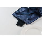 Sac isotherme de pique-nique en RPET pour 2 avec set complet couleur bleu vue photographique