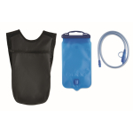 Sac à dos sportif en PU et nylon avec poche à eau 1,5 L couleur noir troisième vue