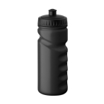 Gourde de sport anti-fuite en plastique avec bonne prise en main 500ml couleur noir