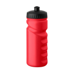 Gourde de sport anti-fuite en plastique avec bonne prise en main 500ml couleur rouge