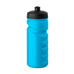 Gourde de sport anti-fuite en plastique avec bonne prise en main 500ml couleur turquoise