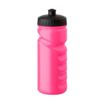 Gourde de sport anti-fuite en plastique avec bonne prise en main 500ml couleur fuchsia fluorescent