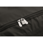 Sac trolley en RPET avec 2 roues et plusieurs poches couleur noir vue photographique