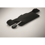 Sac banane de running en polyester RPET 600D avec fermeture éclair couleur noir sixième vue photographique