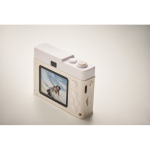 Appareil photo numérique compact rechargeable avec écran LCD 2” couleur beige vue principale