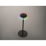 Lampe de table LED rechargeable avec 6 heures d’autonomie couleur noir quatrième vue photographique