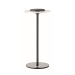 Lampe de table LED rechargeable avec 6 heures d’autonomie couleur noir vue avec zone d'impression