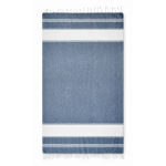 Set de serviette hammam et sac de plage 180 g/m² couleur bleu quatrième vue