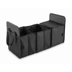 Organisateur de voiture pliable en polyester RPET 600D couleur noir