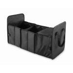 Organisateur de voiture pliable en polyester RPET 600D couleur noir deuxième vue