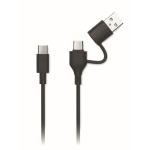 Batterie externe en aluminium recyclé avec indicateur 10 000 mAh couleur argenté sixième vue