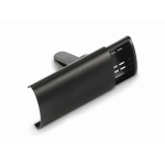 Étui pour désodorisant de voiture avec couvercle en aluminium et clip couleur noir deuxième vue